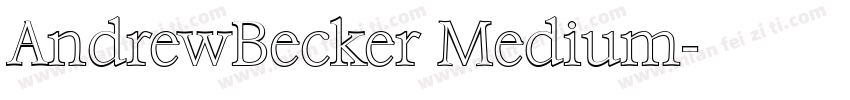 AndrewBecker Medium字体转换
